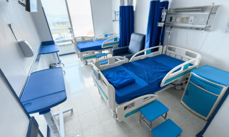 Foto de un cuarto de hospital en Bogotá
