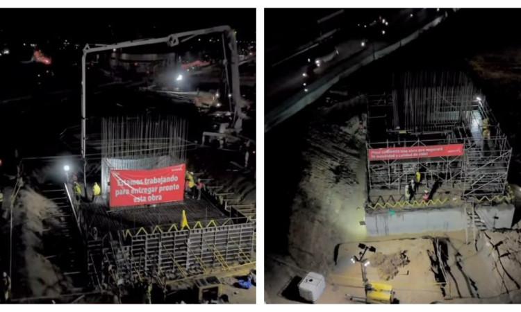 Foto de frente de obra de La Nueva 13