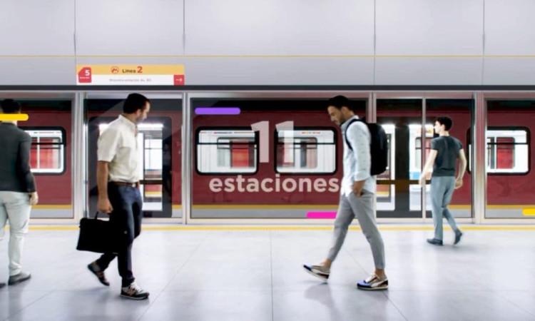 Render de la Línea 2 del Metro