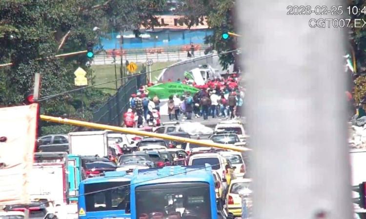 Foto de manifestación en Bogotá