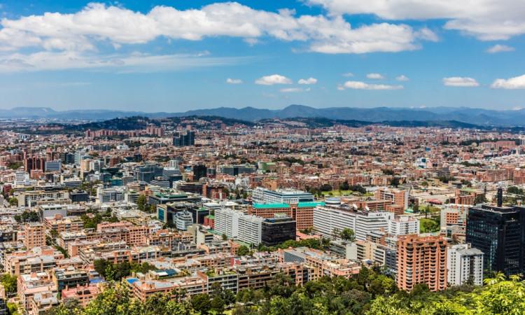 Foto panóramica de Bogotá 