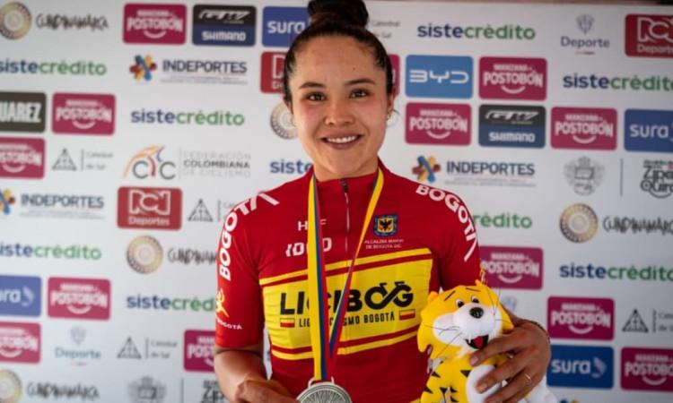 Camila Valbuena, ciclista del Equipo Bogotá 