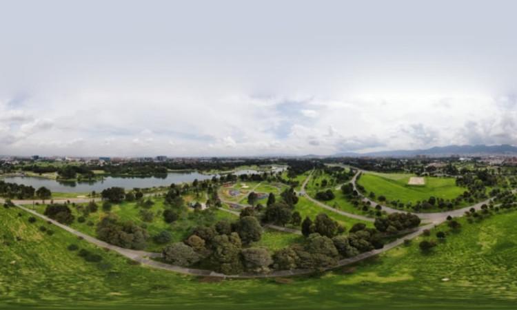 panorámica parque Simón Bolívar de Bogotá