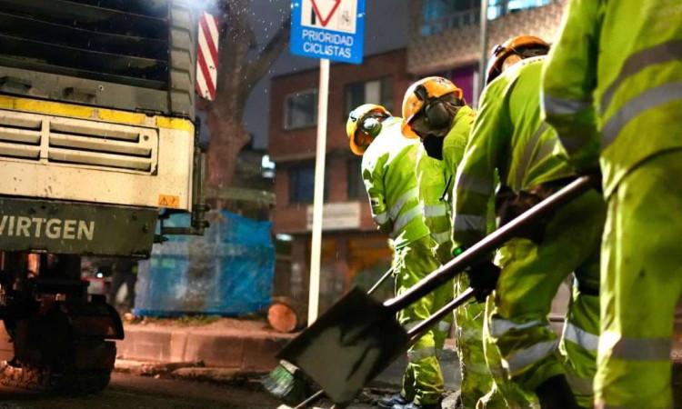 Foto de trabajadores del IDU 