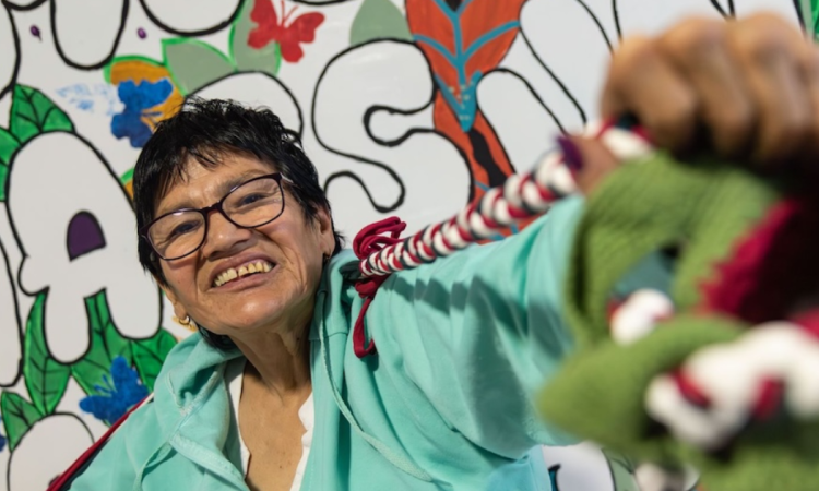 Imagen de María Nubia sonriendo