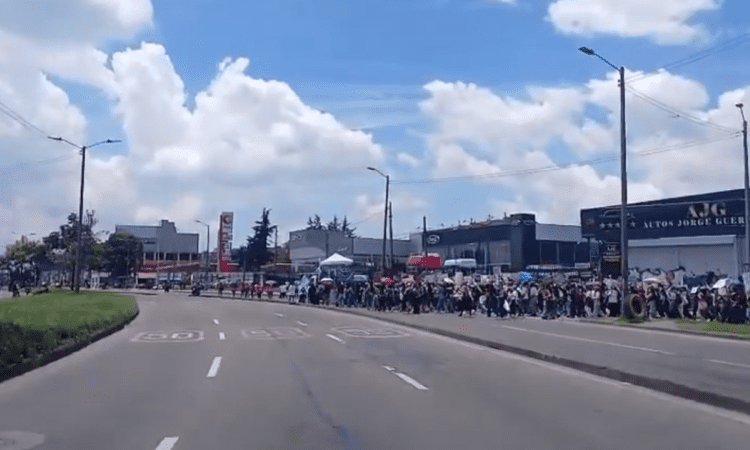 Imagen de la marcha en Bogotá