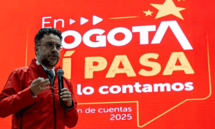 Secretario General Miguel Silva durante su intervención en la audiencia de Rendición de Cuentas 2025