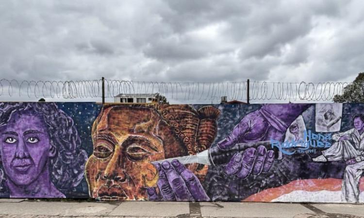 Foto de mural del Metro en la avenida Caracas con calle 45.