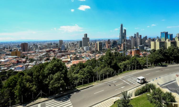 Foto panorámica de Bogotá 