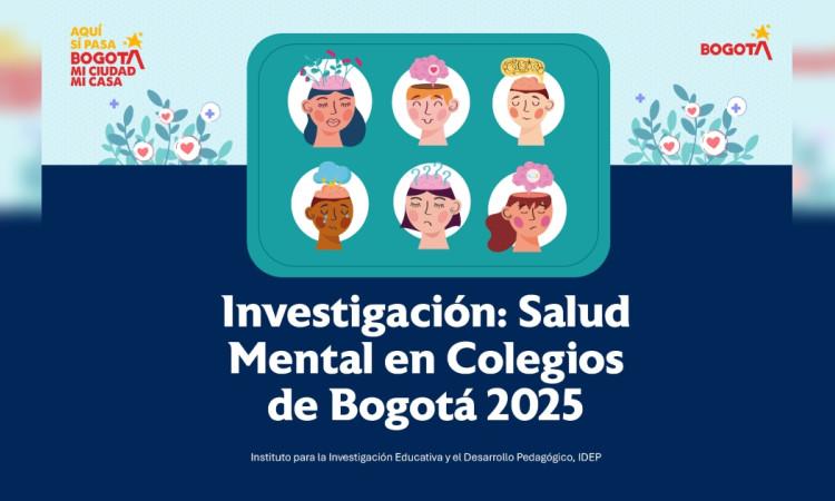 Pieza gráfica relacionada con la investigación mental en colegios de Bogotá