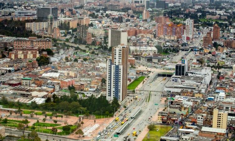 Foto de una vía de Bogotá