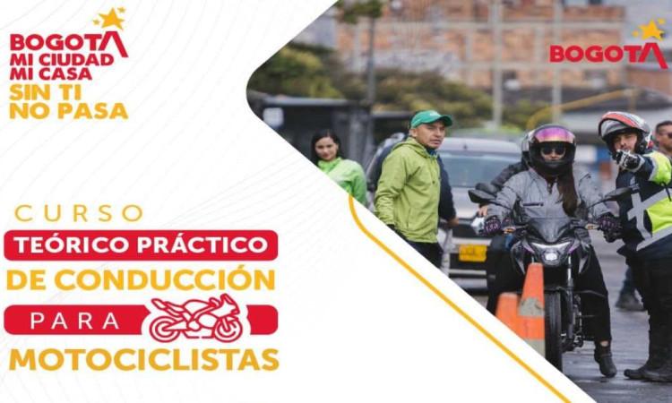 Pieza gráfica de curso de motociclistas