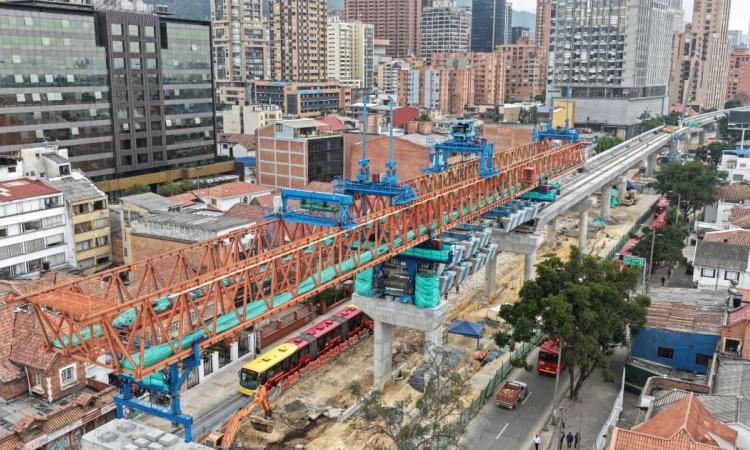 Foto de un frente de obra del Metro 