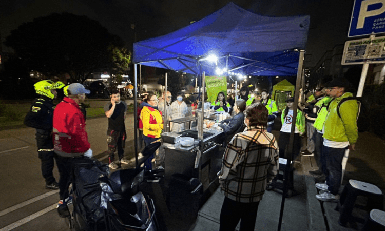 Imagen de un operativo de espacio público