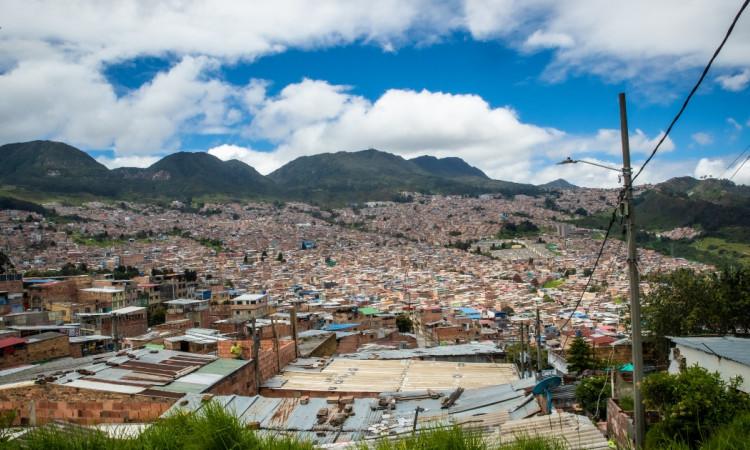 Foto panorámica de Bogotá 