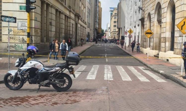 Foto de manifestaciones en Bogotá 