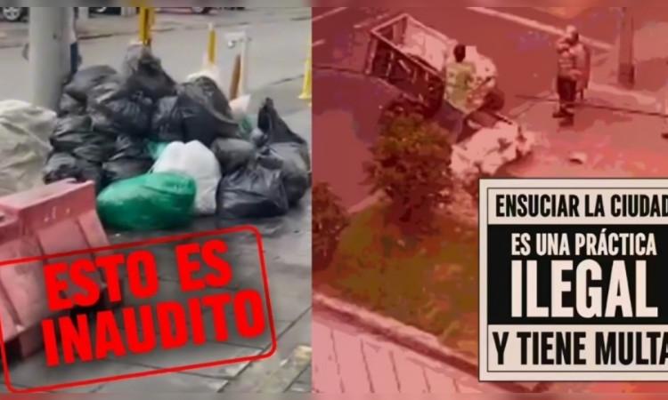 Foto que muestra residuos en las calles 