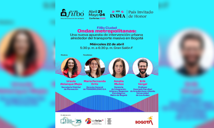 Pieza gráfica con los invitados de uno de los conversatorios