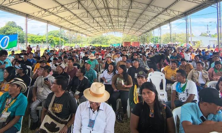 Foto del encuentro de la Gran Nación Emberá.