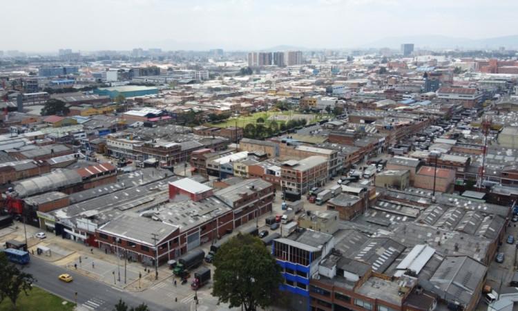 Foto panorámica de Bogotá.