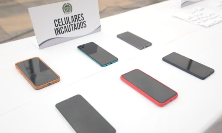 Celulares incautados