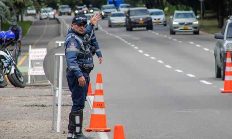 Foto de un agente de tránsito