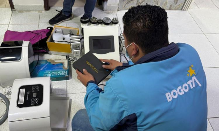 Foto de funcionarios del Distrito en operativo de seguridad