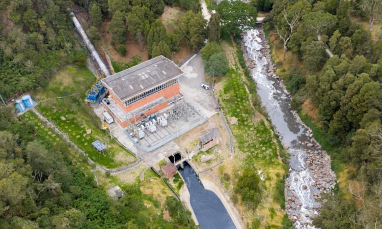 Foto panorámica que muestra parte del río Bogotá 