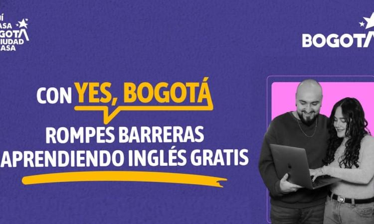 Imagen de 'Yes, Bogotá' con cursos gratis de inglés.
