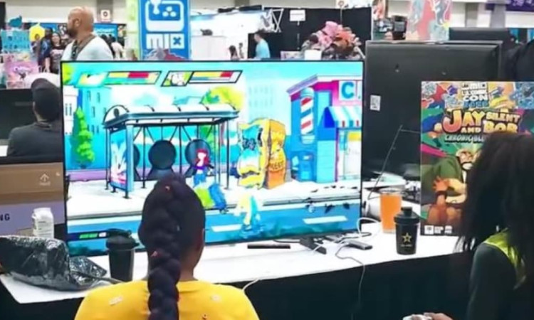 Foto de emprendedores Bogotá presentes en Comic Con en Corferias.