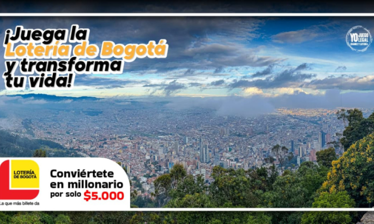 Pieza gráfica sobre la Lotería de Bogotá 