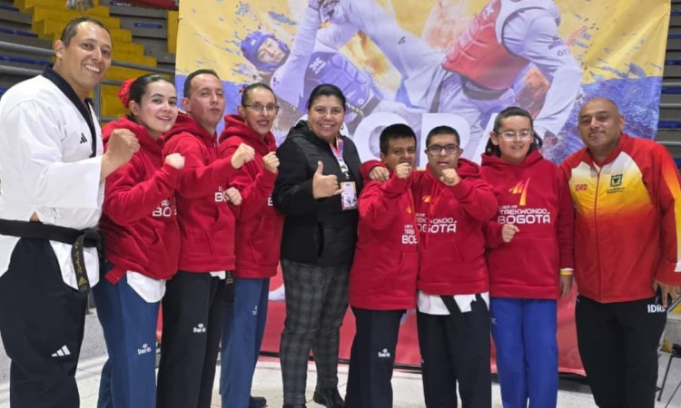Representantes del Equipo Bogotá, protagonistas en la Copa Colombia G1 de parataekwondo y sordotaekwondo