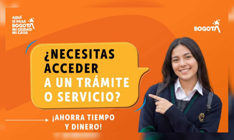 Foto con el texto: ¿Necesitas acceder a un trámite o servicio? 