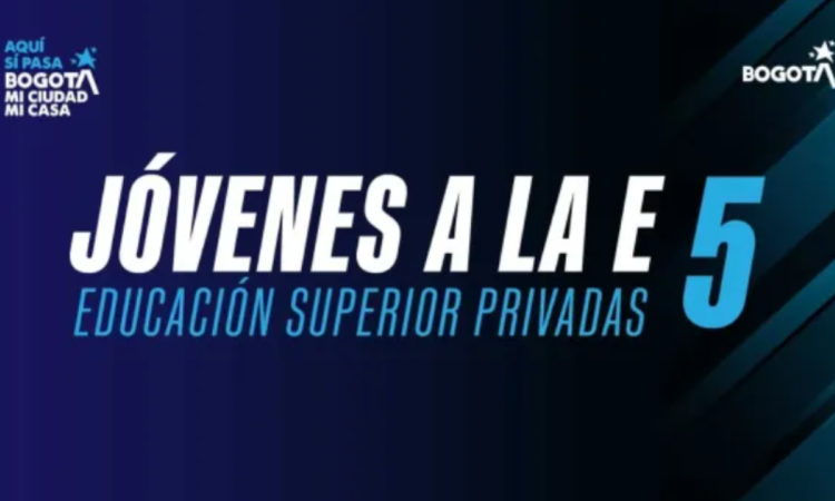 Imagen gráfica de la convocatoria de Jóvenes a la E