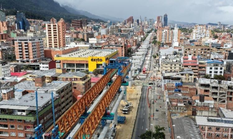 Foto de un frente de obra del IDU. 