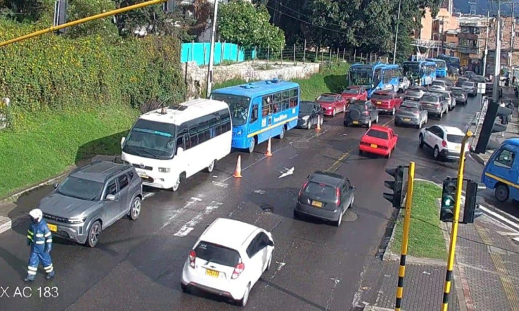 Foto del reversible de la carrera Séptima en Bogotá
