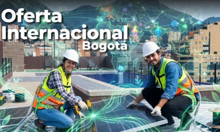 Foto de trabajadores en un proyecto ambiental en Bogotá.