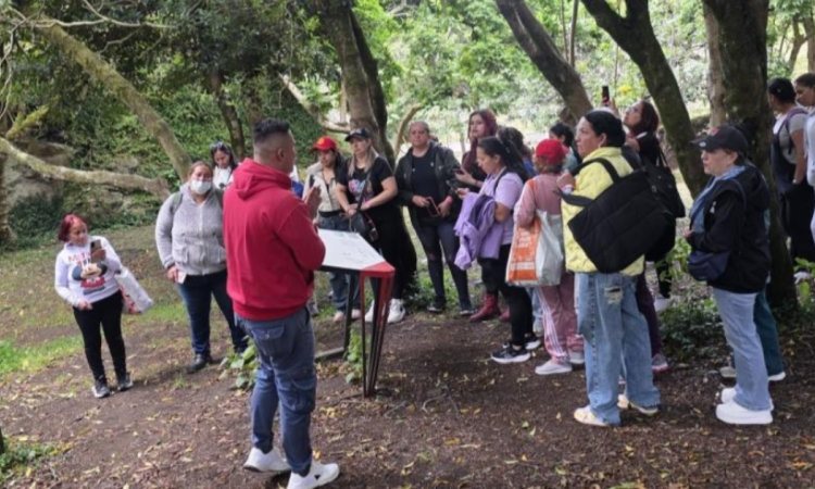 Imagen de varias personas en un bosque