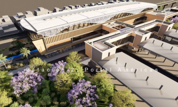 Render del Metro de la estación 2 