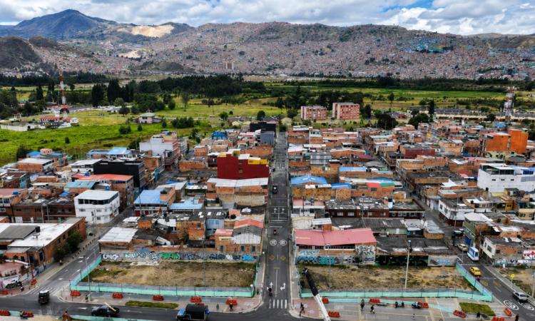 Foto panorámica de Bogotá 