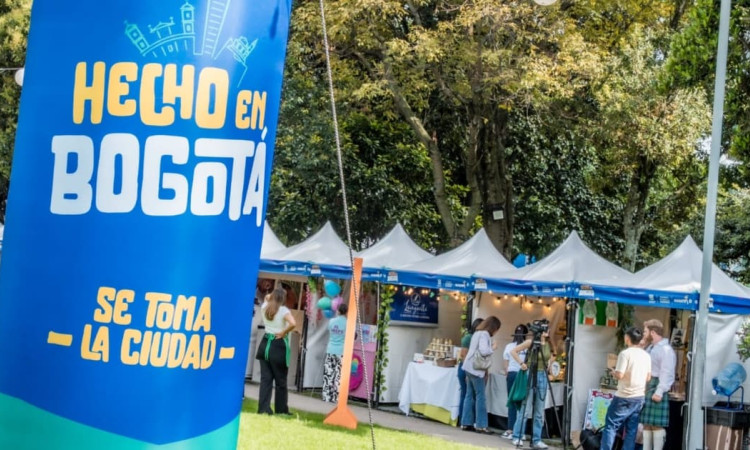 Foto de una feria de 'Hecho en Bogotá'.