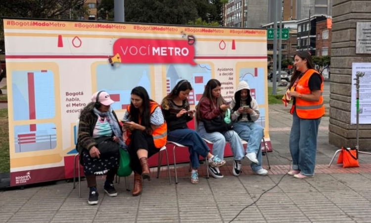 Foto de actividad del Metro de Bogotá 