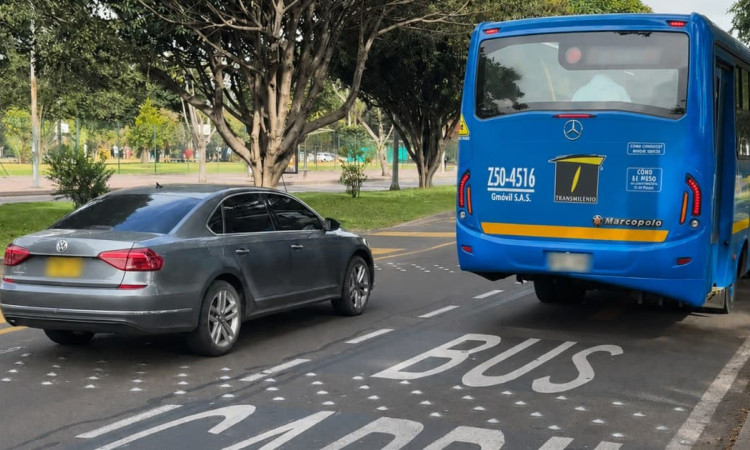 Foto del Carril Preferencial de la calle 63