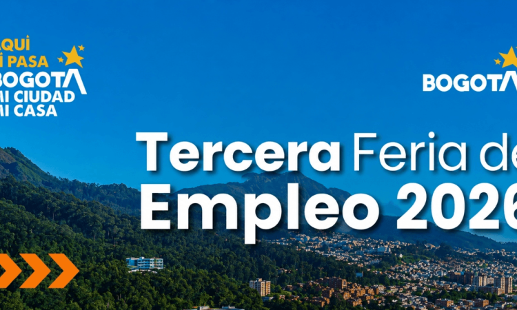 Imagen gráfica que muestra el texto: Tercera feria de empleo 2026 