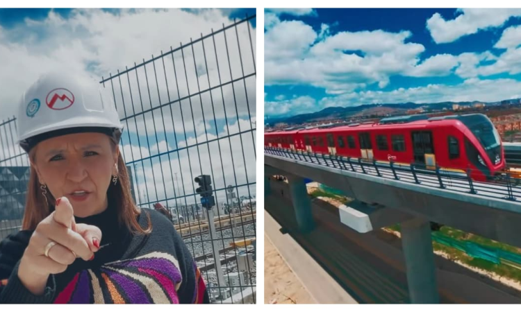 Foto de la La Profe Mónica y de un tren del Metro 