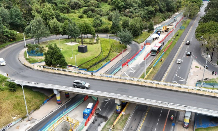 Foto de sector de la calle 100 en Bogotá 