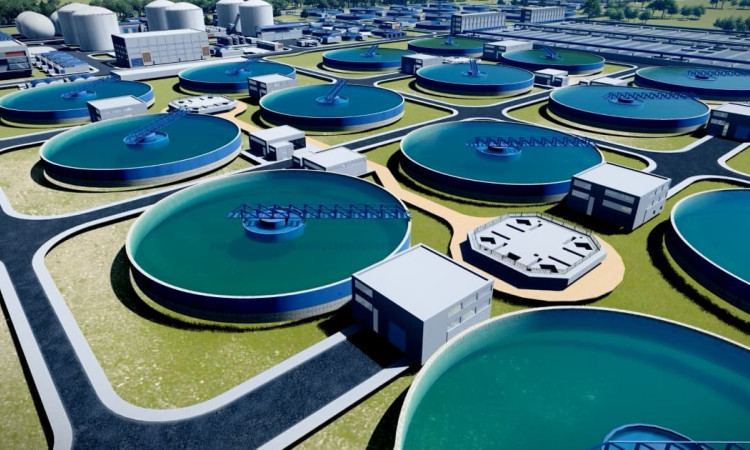 Foto de la Planta de Tratamiento de Aguas Residuales -PTAR- Canoas.