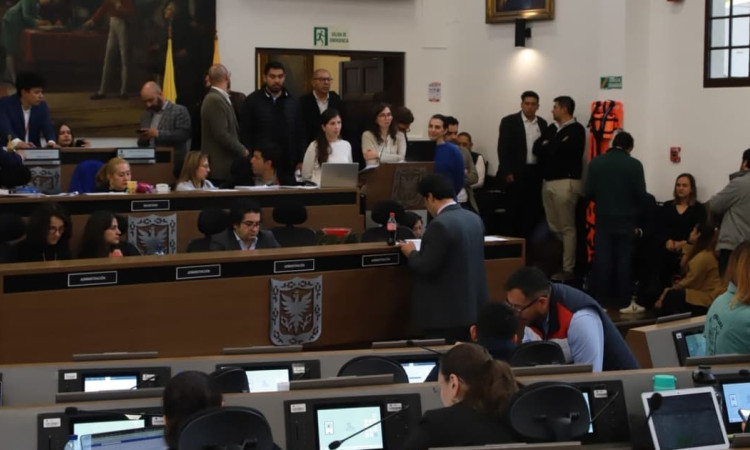 Foto de la plenaria del Concejo de Bogotá.