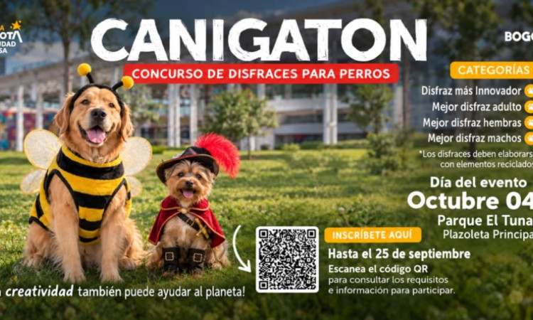 Pieza gráfica de la Alcaldía de Tunjuelito respecto a la Canigatón por Tunjuelito