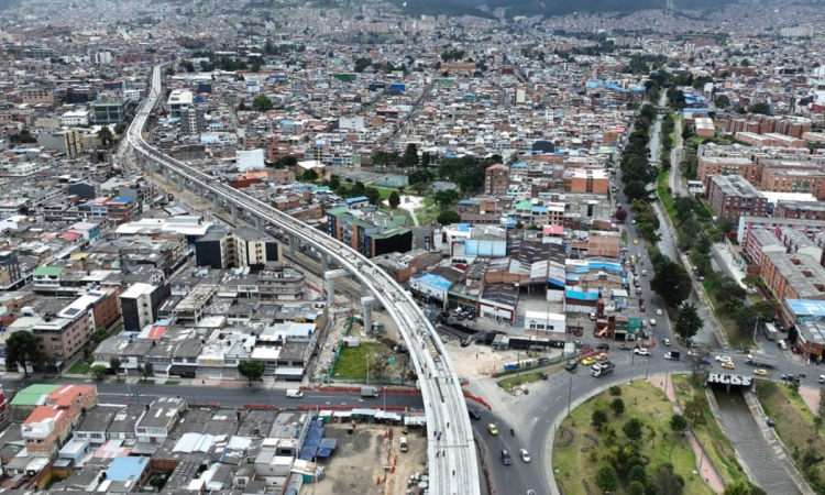 Foto de un frente de obra del Metro 